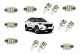 Kit Lâmpada Led Hyundai Creta Teto Placa Ré Farolete (pingo)