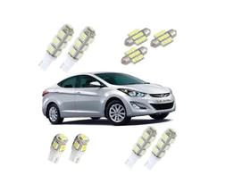 Kit Lampada Led Hyundai Elantra Teto Placa Ré Torpedo