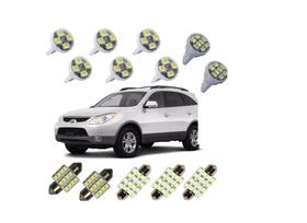 Kit Lampada Led Hyundai Vera Cruz Meia Luz Teto Placa Ré