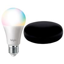 Kit Lâmpada LED Inteligente WiFi Smart Color RGB Bivolt com Controle Remoto Universal Infravermelho Inteligente Com App
