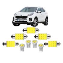 Kit Lâmpada led Kia Sportage Teto Ré Placa Farolete porta Luvas Porta Malas t10 torpedo Kit Lâmpada led Kia Sportage Teto Ré Placa Farolete porta Luvas Porta Malas t10 torpedo