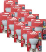 Kit Lâmpada Led Lorenzetti Par 20 7W 2700K - 10 Peças