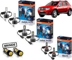 Kit Lampada Led Osram Farol E Milha Duster 17 18 19 20