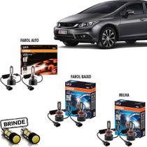 Kit Lampada Led Osram Farol E Milha New Civic 2012 A 2017