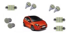 Kit Lampada Led Punto 2008 09 2010 2011 Teto Placa Ré Pingo