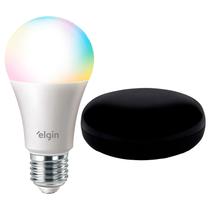 Kit Lâmpada Led Smart 10W 3000K Rgb Bulbo Color Com Controle Inteligente Universal Wi-Fi Aplicativo Ativação Por Voz - Elgin