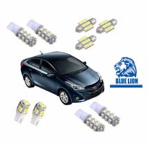 Kit Lâmpada Led Super Branca Hb20x Hb20 Ré Pingão Teto Placa