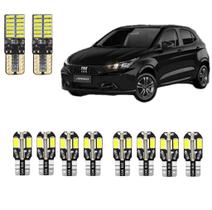 Kit Lâmpada Led T10/Pingo Canbus Fiat Argo (Premium)