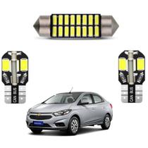 Kit Lampada Led Teto Porta Luvas Porta Malas PREMIUN Onix Prisma 2012/2019
