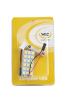 Kit lampada led torpedo (31 a 41mm) e t10 12v (placa 18 leds 5050) Kit lampada led torpedo (31 a 41mm) e t10 12v (placa 18 leds 5050)