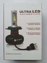 Kit Lampada Led Ultra Led E-tech Encaixe H4 8000k 12000lumen