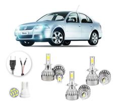 Kit Lampada Led Volkswagen Bora 2008 A 2011 H3 H7 H7 20000lm