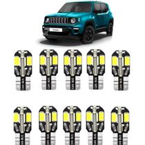 Kit Lâmpada Leds Jeep Renegade Farolete/meia Luz