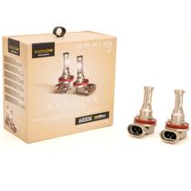 Kit Lampada Nano Led Micro Edition CSP Flip 12v 3000LM 6000k Encaixe H8 H9 H11 H16 PGJ19-3