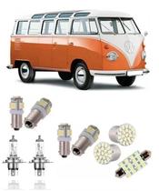 Kit Lâmpada Perua Kombi Pingo Teto Placa Ré Led