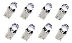 Kit Lâmpada Pingo Led T10 W5w W3w Farol Bivolt Branca Luz T10 Branco Branco-frio