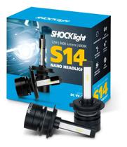 Kit lâmpada s14 nano led 6000k 12v 32w 7200lm shocklight