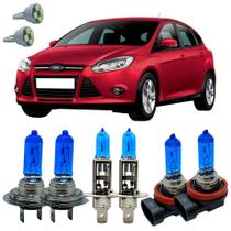 Kit Lampada Super Branca 8500k Focus 2005 A 2025 + Led T10