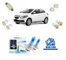 Kit Lâmpada Super Branca E Led Onix 2012 2013 2014 2015 2016