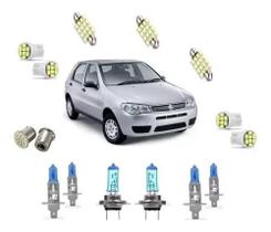 Kit Lampada Super Branca Farol E Milha Palio G2 2001 A 2007 Kit Lampada Super Branca Farol E Milha Palio G2 2001 A 2007