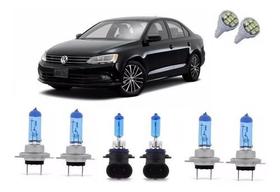 Kit Lâmpada Super Branca Farol E Milha Vw Jetta 2007 A 2014