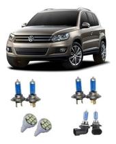 Kit Lampada Super Branca Farol E Milha Vw Tiguan 2007/2014