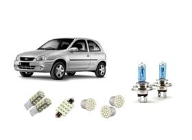 Kit Lâmpada Super Branca Farol Led Corsa Antigo Até 2001 Kit Lâmpada Super Branca Farol Led Corsa Antigo Até 2001