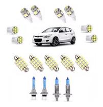 Kit Lampada Super Branca Farol + Leds Hyundai I30 Tech One