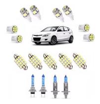 Kit Lampada Super Branca Farol + Leds Hyundai I30 Tech One