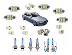 Kit Lampada Super Branca Farol/Milha + Leds Vectra 97 / 04