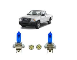 Kit Lâmpada Super Branca Ford Ranger 04/09 Alto Baixo..