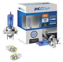 Kit Lâmpada Super Branca H4 8500k + Par Pingo Led Lanterna.. Kit Lâmpada Super Branca H4 8500k + Par Pingo Led Lanterna..