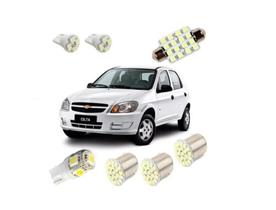 Kit Lâmpada Super Branca Led Celta Pingo Teto Placa Ré Xenon Kit Lâmpada Super Branca Led Celta Pingo Teto Placa Ré Xenon