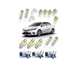 Kit Lâmpada Super Branca + Led Corolla 2018 2019 Tech One