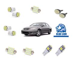 Kit Lâmpada Super Branca Led Honda Civic 2004 2005 2006 Kit Lâmpada Super Branca Led Honda Civic 2004 2005 2006
