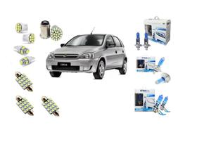 Kit Lâmpada Super Branca + Led Teto Corsa Hatch Techone Kit Lâmpada Super Branca + Led Teto Corsa Hatch Techone