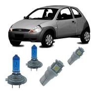 Kit Lampada Super Branca + Leds Ford Ka 2002 ate 2006