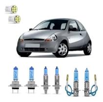 Kit Lampada Super Branca + Leds Ford Ka Farol/milha 97/2007