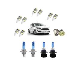 Kit Lampada Super Branca Novo Ford Ka 2015 2016 2017 + Leds