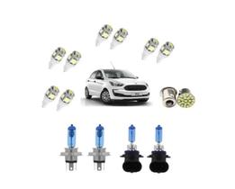 Kit Lampada Super Branca Novo Ford Ka 2015 2016 2017 + Leds