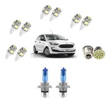 Kit Lampada Super Branca Novo Ford Ka 2015 2016 2017 + Leds