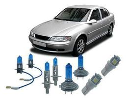 Kit Lampada Super Branca Vectra 97/2004 Farol + Milha + Leds - SUPER BRANCA - Branco-frio - H1+H3+H7