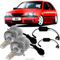 Kit Lâmpada Super Led 2D H3 6000k Para Farol de Milha Volkswagen Gol G3 Farol Duplo 2000 A 2005