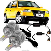 Kit Lâmpada Super Led 2D H3 6000k Para Farol de Milha Volkswagen Gol G4 Farol Duplo 2006 A 2013