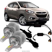 Kit Lâmpada Super Led 3D H27 6000k Para Farol de Milha Hyundai Ix-35 2010 A 2013