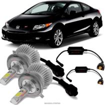 Kit Lâmpada Super Led 3D H8 6000k Para Farol de Milha Honda New Civic 2015