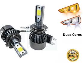 Kit Lâmpada Super Led Duas Cores Encaixe branco e amarelo Kit Lâmpada Super Led Duas Cores Encaixe branco e amarelo