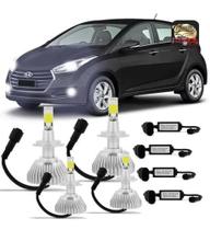 Kit Lâmpada Super Led Farol Alto + Baixo + Milha Hb20 2016 A 2019