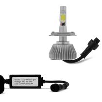 Kit Lâmpada Super Led H27 6000K 12V E 24V Efeito Xenon