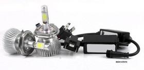 Kit Lâmpada Super LED Headlight H4 6000K 12V e 24V 32W 2200LM Efeito Xenon